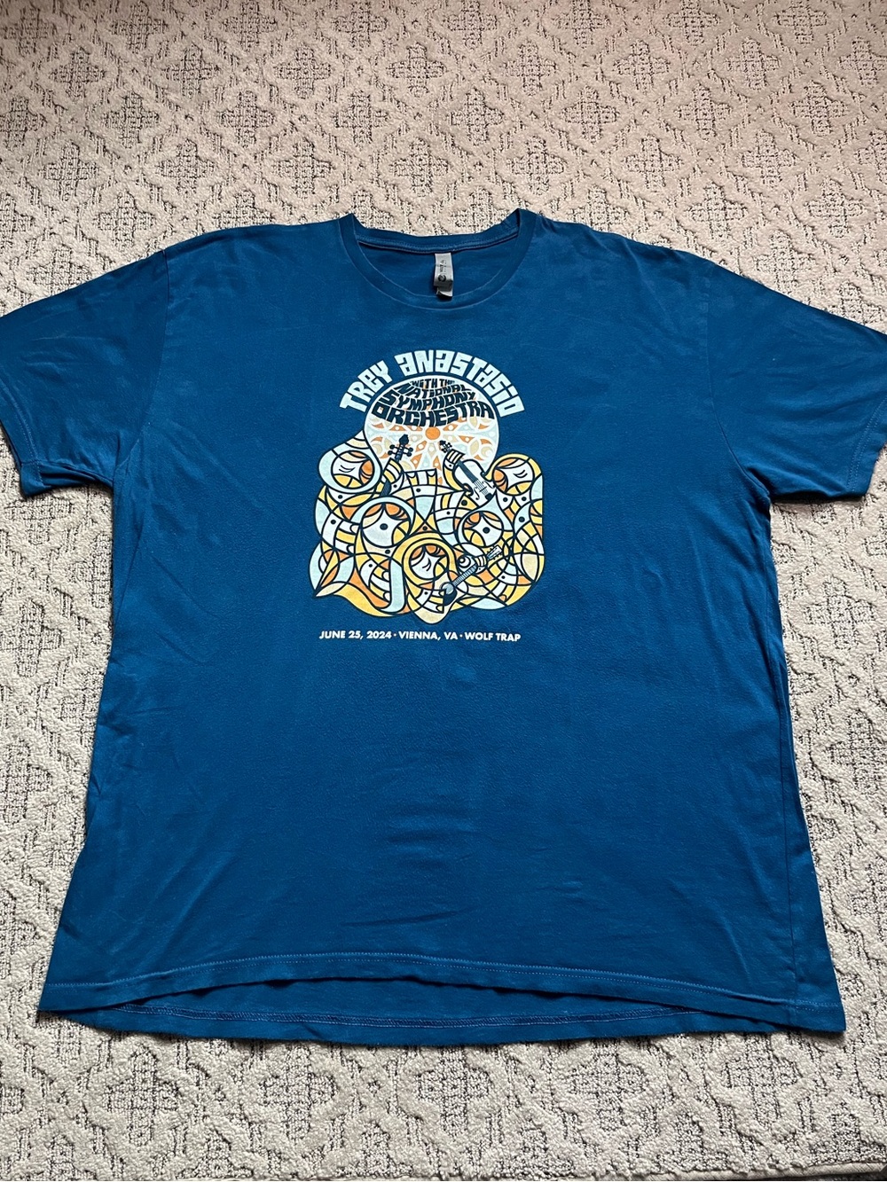 🎸 '23 Trey Anastasio Phish Nat. Symphony Orchestra Wolf Trap Virginia Tee - Picture 7 of 13